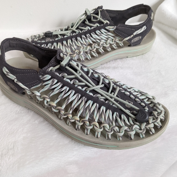 Keen Uneek Slice Woven Slingback Hiking Outdoor Sandals - Picture 13 of 14